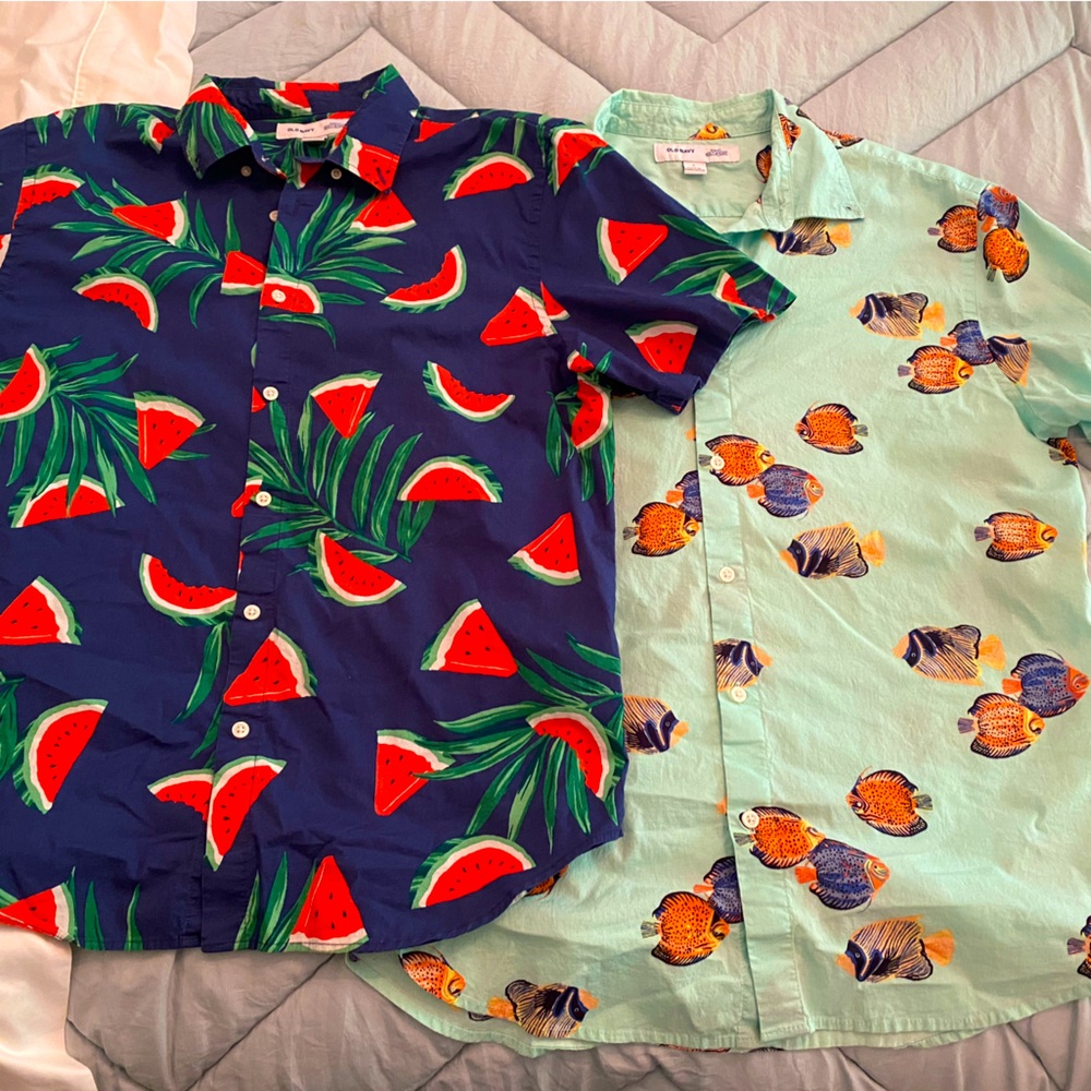Combo Men’s summer Short Sleeve Button Downs